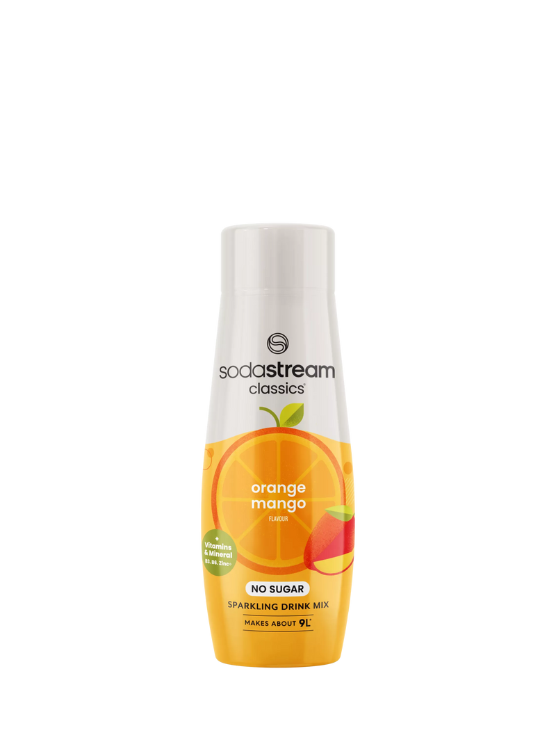 SodaStream drink mix Orange & Mango 440ml, imported from the UK