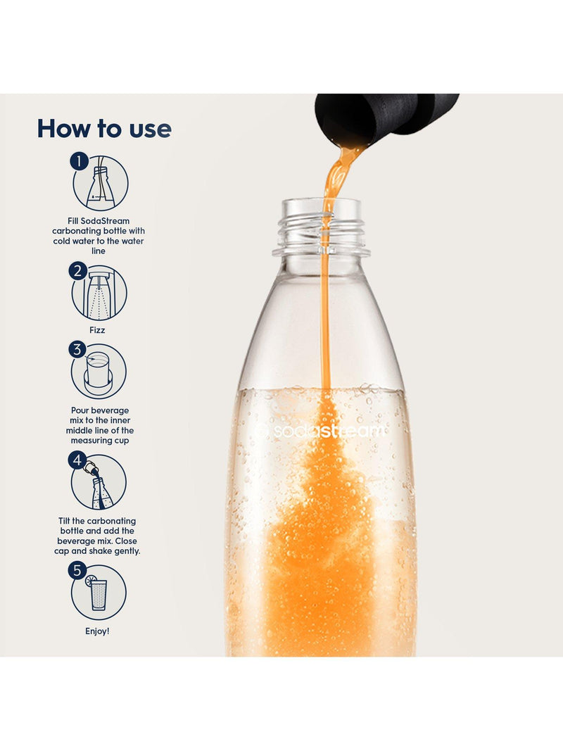 SodaStream drink mix Orange & Mango 440ml, imported from the UK