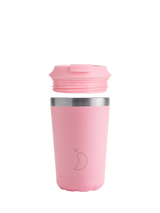 John Lewis Chilly's Original Double Wall Insulated Travel Mug, Pastel Pink, 340ml- Buy online at McGrocer