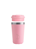 Chilly's double wall insulated travel mug pastel pink 340ml, UK version