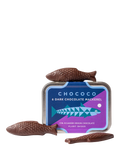 Chococo dark chocolate mackerel 65g reusable tin (British brand)