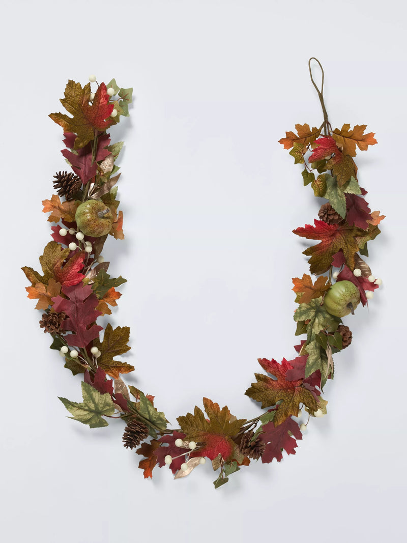 John Lewis green pumpkin garland L180cm, UK version