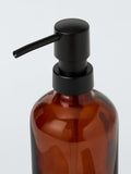 John Lewis glass soap dispenser in auburn (British brand)