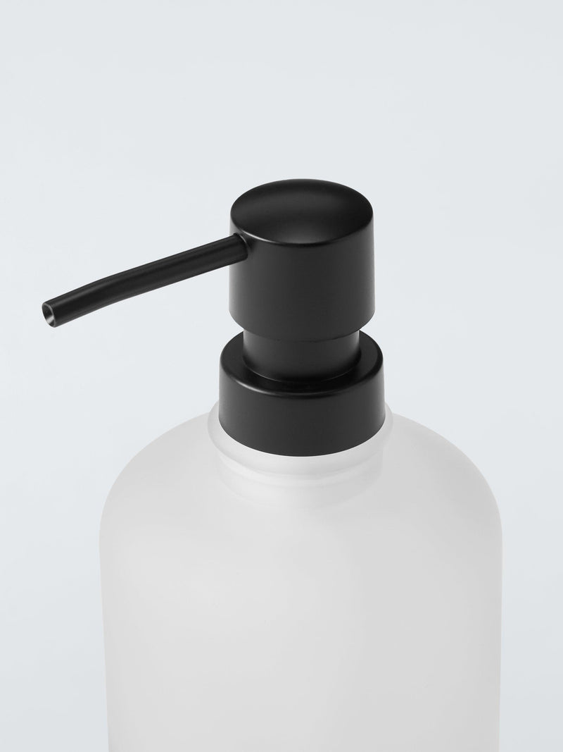 John Lewis white frosted glass soap dispenser 300ml - British product