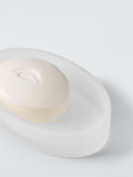 John Lewis frosted glass soap dish white, UK version
