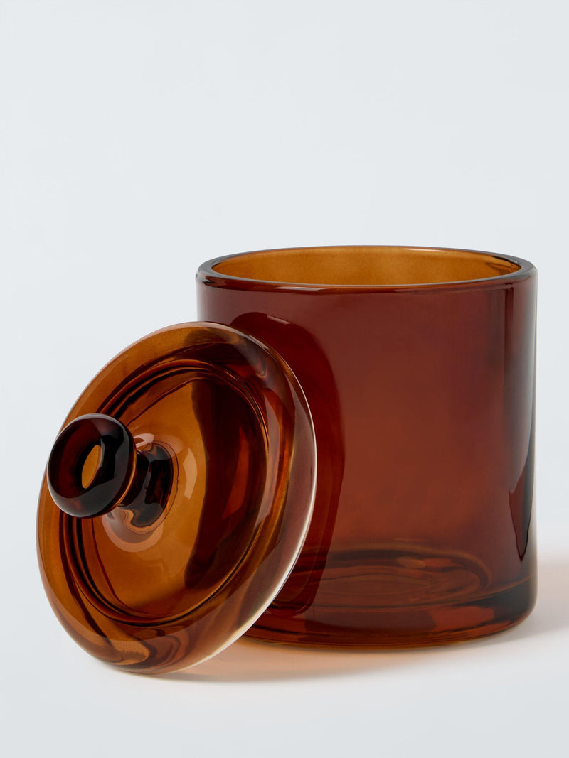 John Lewis auburn glass storage jar 525ml, UK version