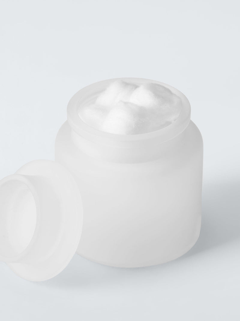 John Lewis frosted glass storage jar white 550ml - British product