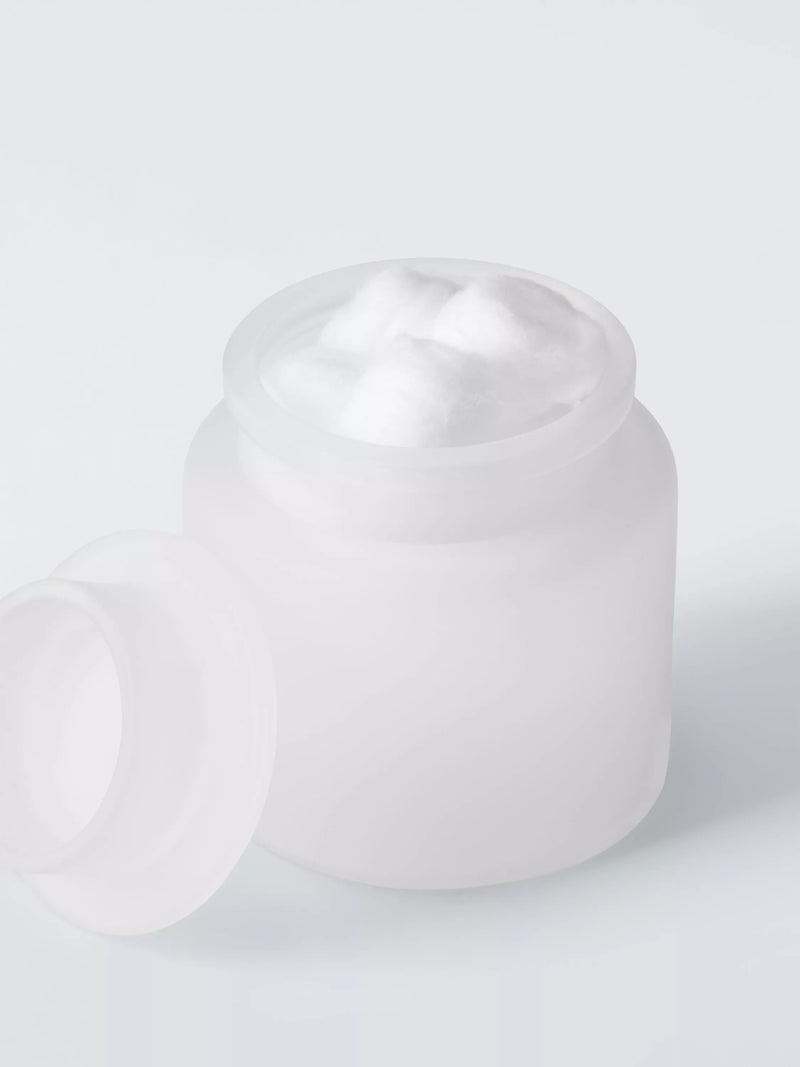 John Lewis frosted glass storage jar white 550ml - British product