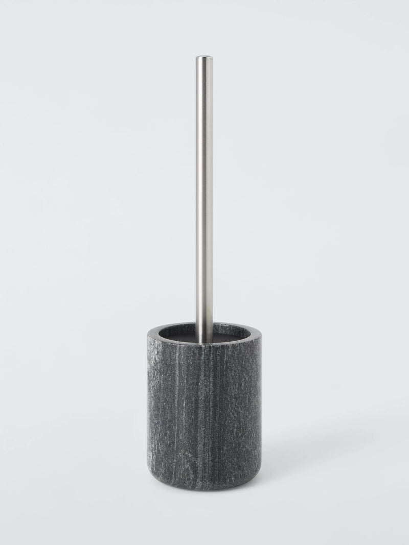 John Lewis midnight black marble toilet brush - British product