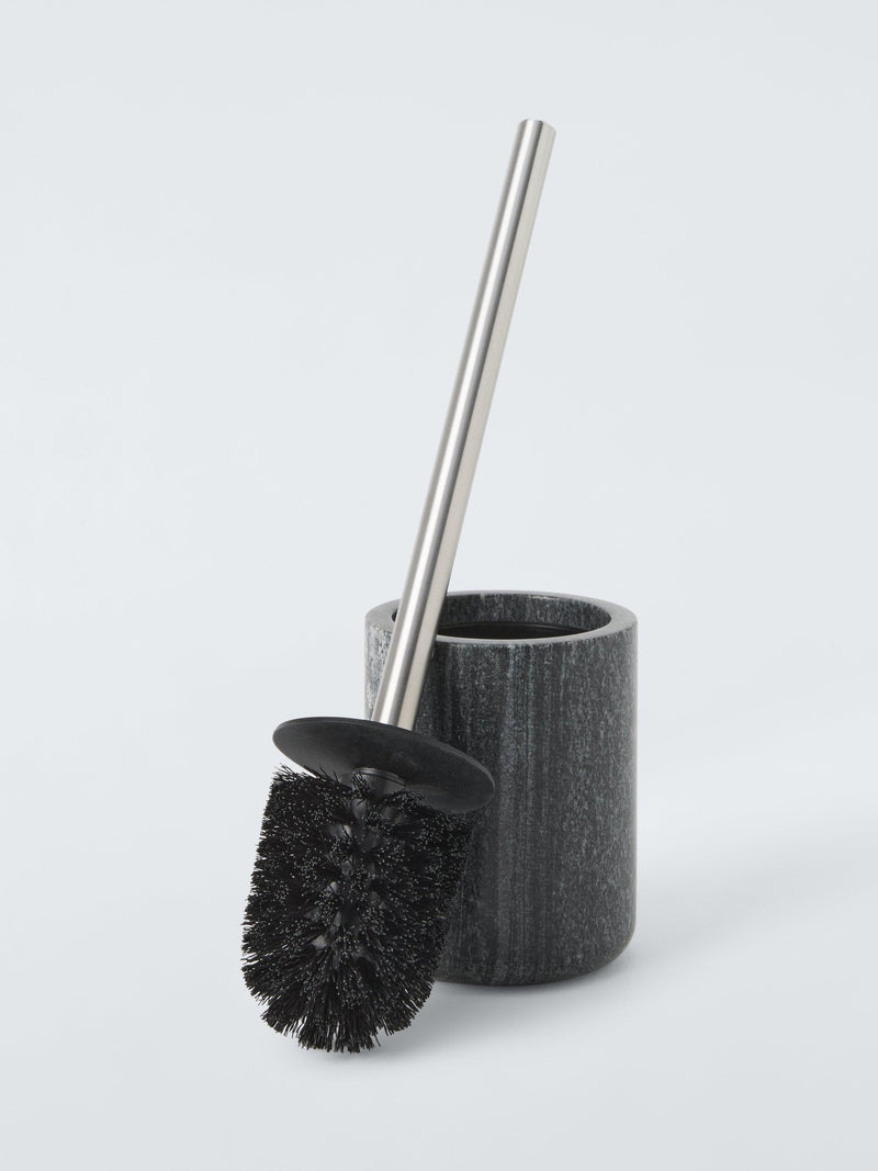 John Lewis midnight black marble toilet brush - British product