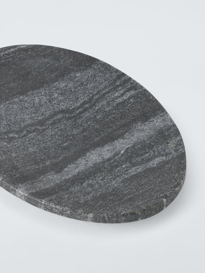 John Lewis marble soap dish midnight black oval - British product