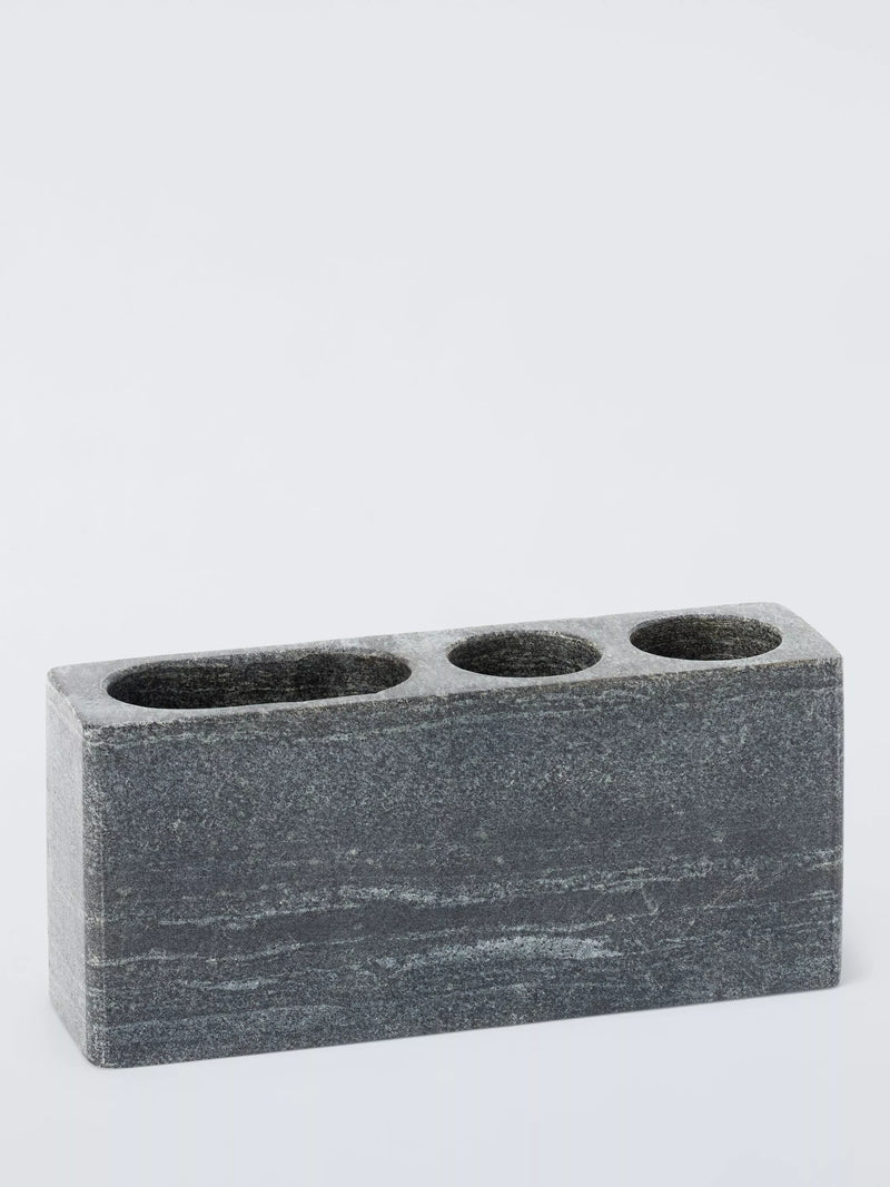 John Lewis Midnight Black Marble basin tidy (British brand)