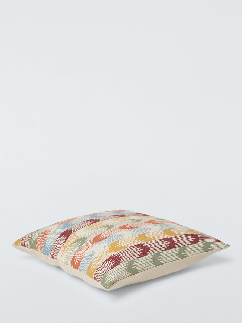 John Lewis Anika Ikat multicoloured woven fabric cushion, UK version