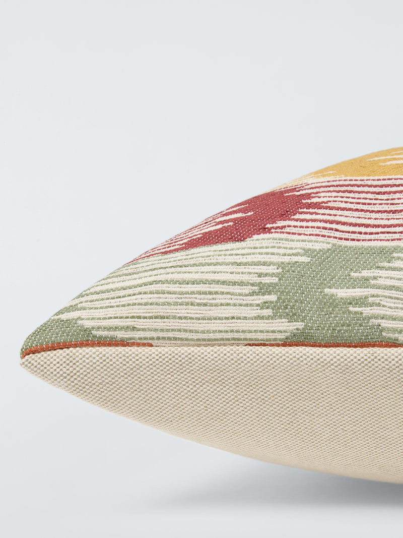 John Lewis Anika Ikat multicoloured woven fabric cushion, UK version