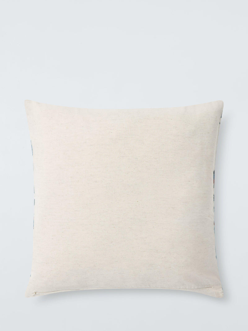 John Lewis Azura Embroidered Cushion Blue 50x50cm, imported from the UK