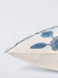 John Lewis Azura Embroidered Cushion Blue 50x50cm, imported from the UK