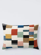 John Lewis John Lewis Embroidered Patchwork Scatter Cushion, Multi, 40 x 60cm- Buy online at McGrocer
