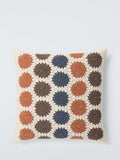 Farmhouse Style Crochet Cushion Multi-Colour