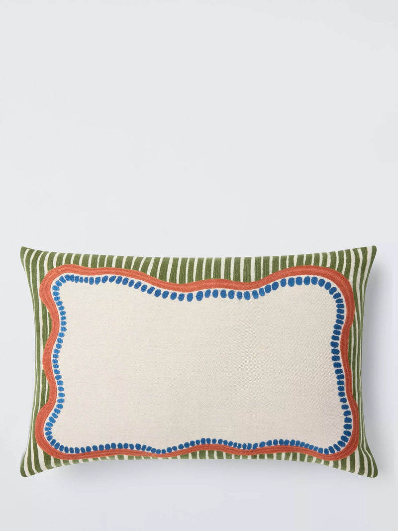 John Lewis frame cushion multi 35x55cm - British product