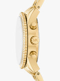 Michael Kors Mini Bryant Chronograph gold stainless steel watch - British product