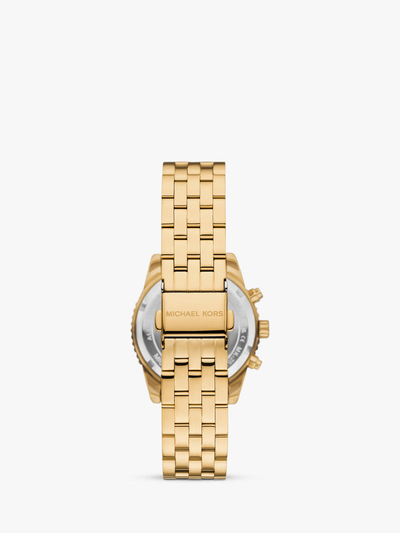 Michael Kors Mini Bryant Chronograph gold stainless steel watch - British product