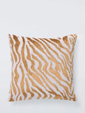 John Lewis bronze animal polyester velvet cushion, UK version