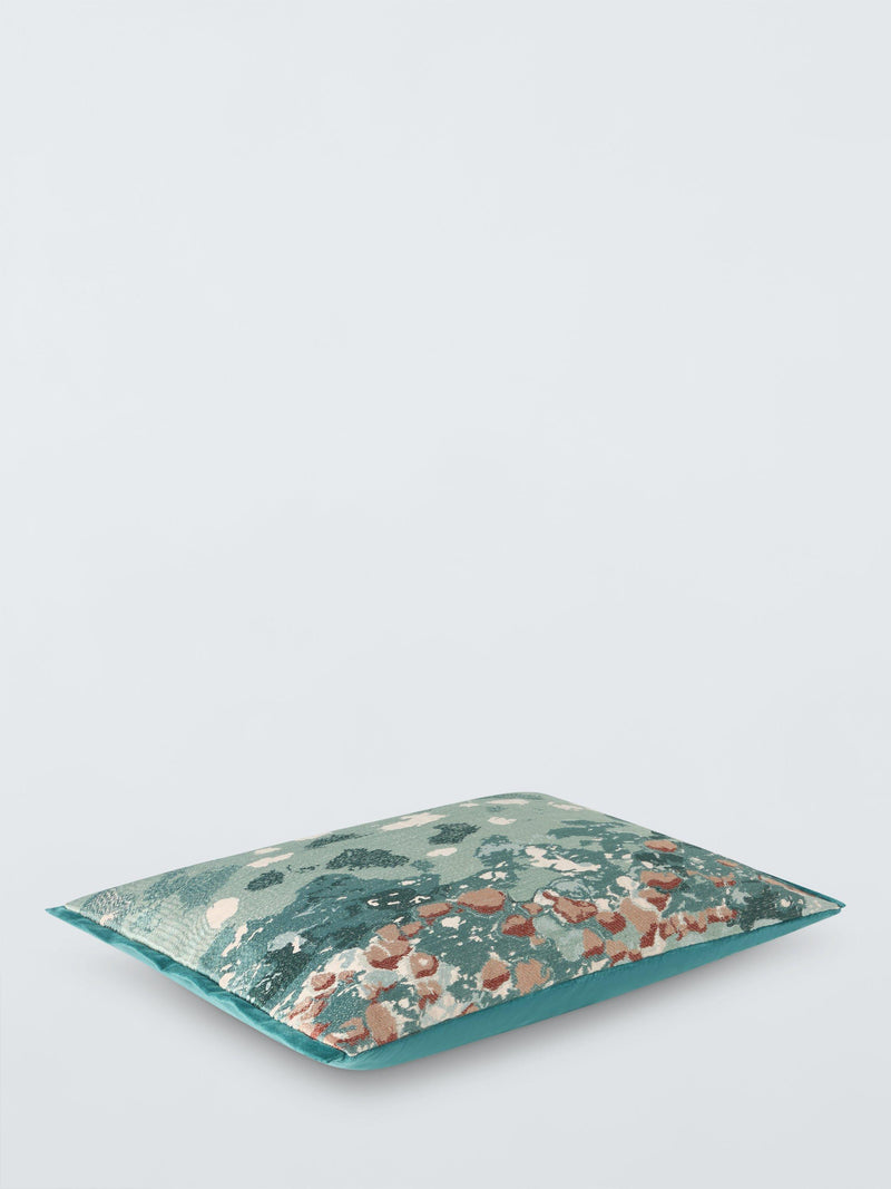 John Lewis Quarzo cushion in teal 40x60cm, imported from the UK