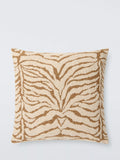 John Lewis zebra boucle cushion caramel 45cm, imported from the UK
