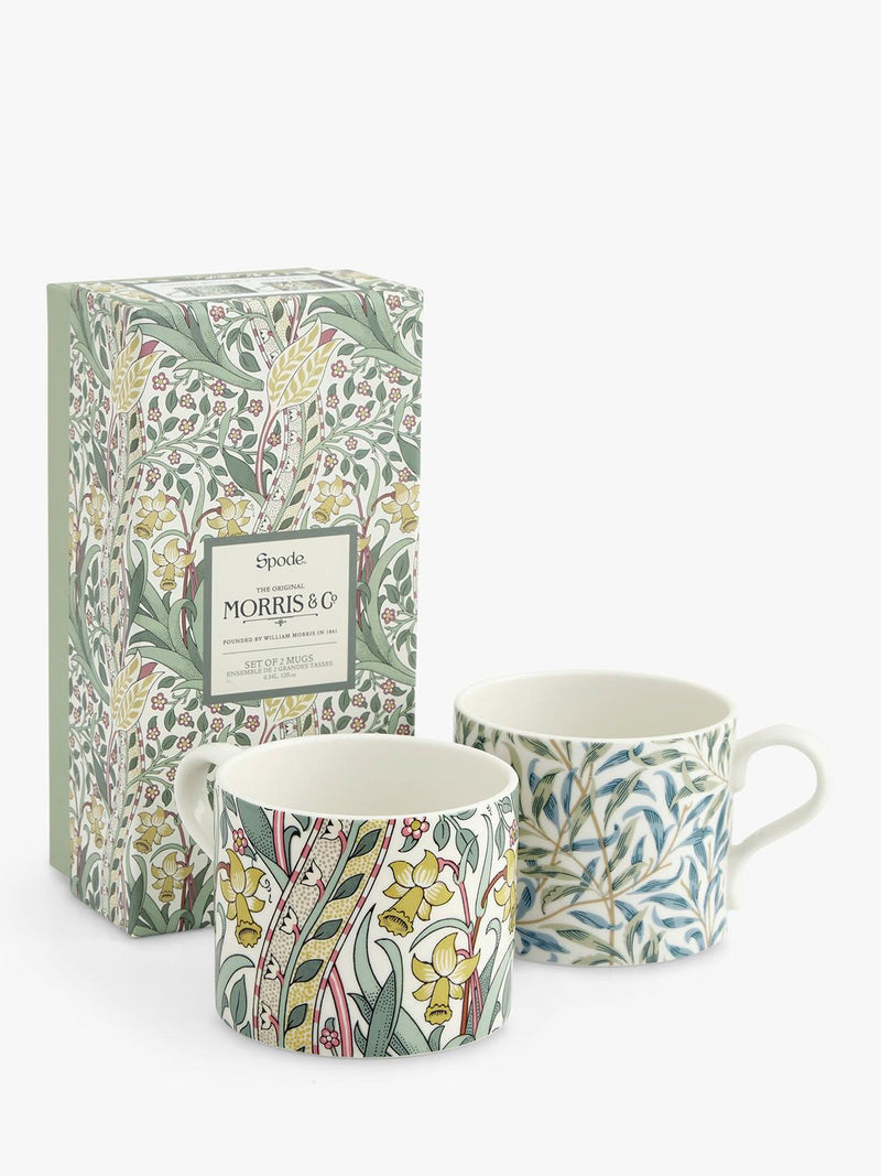 Morris & Co. porcelain mugs Daffodil Willow Bough - British product