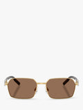 Dolce & Gabbana DG2316 men's rectangular sunglasses, imported from the UK