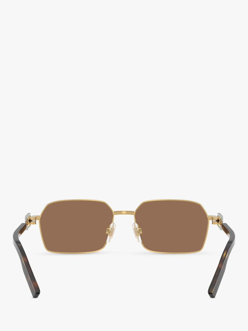 Dolce & Gabbana DG2316 men's rectangular sunglasses, imported from the UK