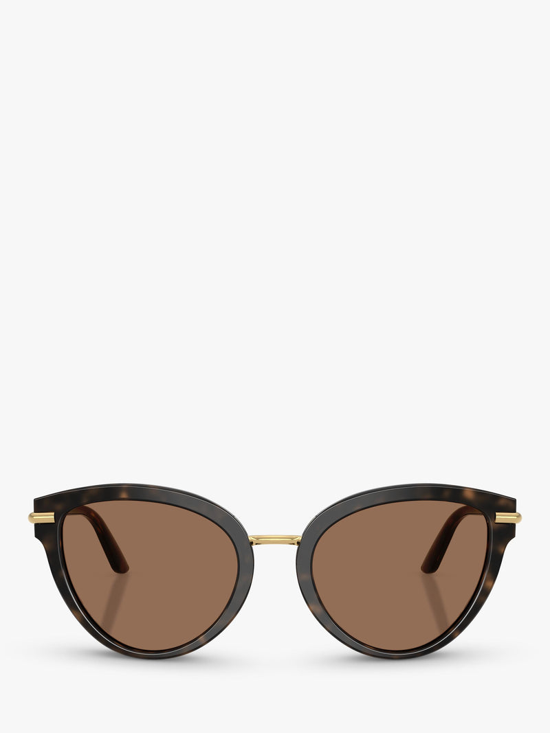 Dolce & Gabbana women's butterfly sunglasses Havana Brown (British brand)