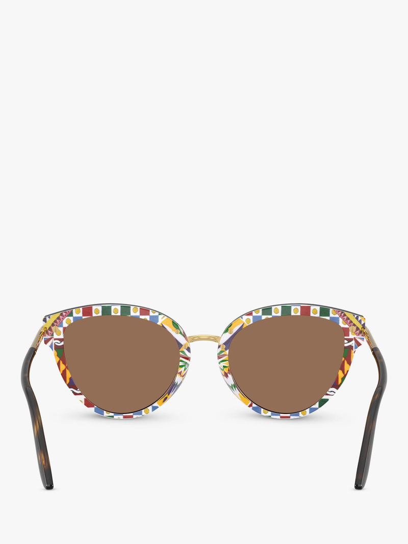 Dolce & Gabbana women's butterfly sunglasses Havana Brown (British brand)