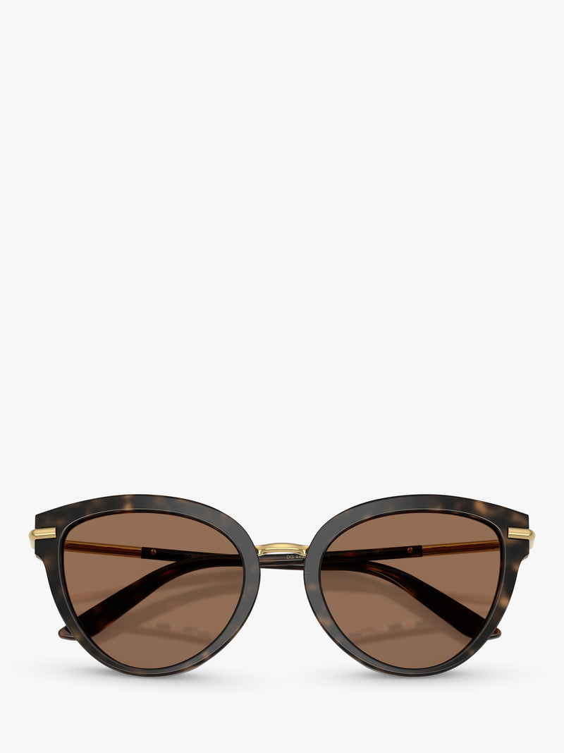 Dolce & Gabbana women's butterfly sunglasses Havana Brown (British brand)