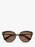 Dolce & Gabbana women's butterfly sunglasses Havana Brown (British brand)