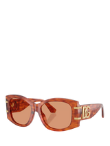 John Lewis Dolce & Gabbana DG4501 Women's Butterfly Sunglasses, Light Brown/Brown- Buy online at McGrocer