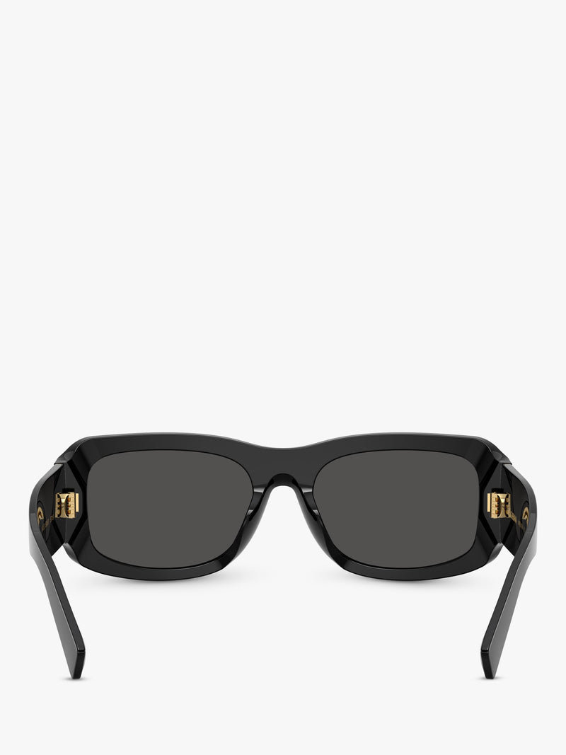 Dolce & Gabbana rectangular black sunglasses, UK version