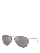 John Lewis Diesel DL1003 Unisex Aviator Sunglasses Silver- Buy online at McGrocer