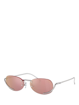 John Lewis Diesel DL1004 Unisex Oval Sunglasses Pink- Buy online at McGrocer