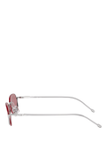 Diesel oval sunglasses with polyamide frame in pink (British brand)