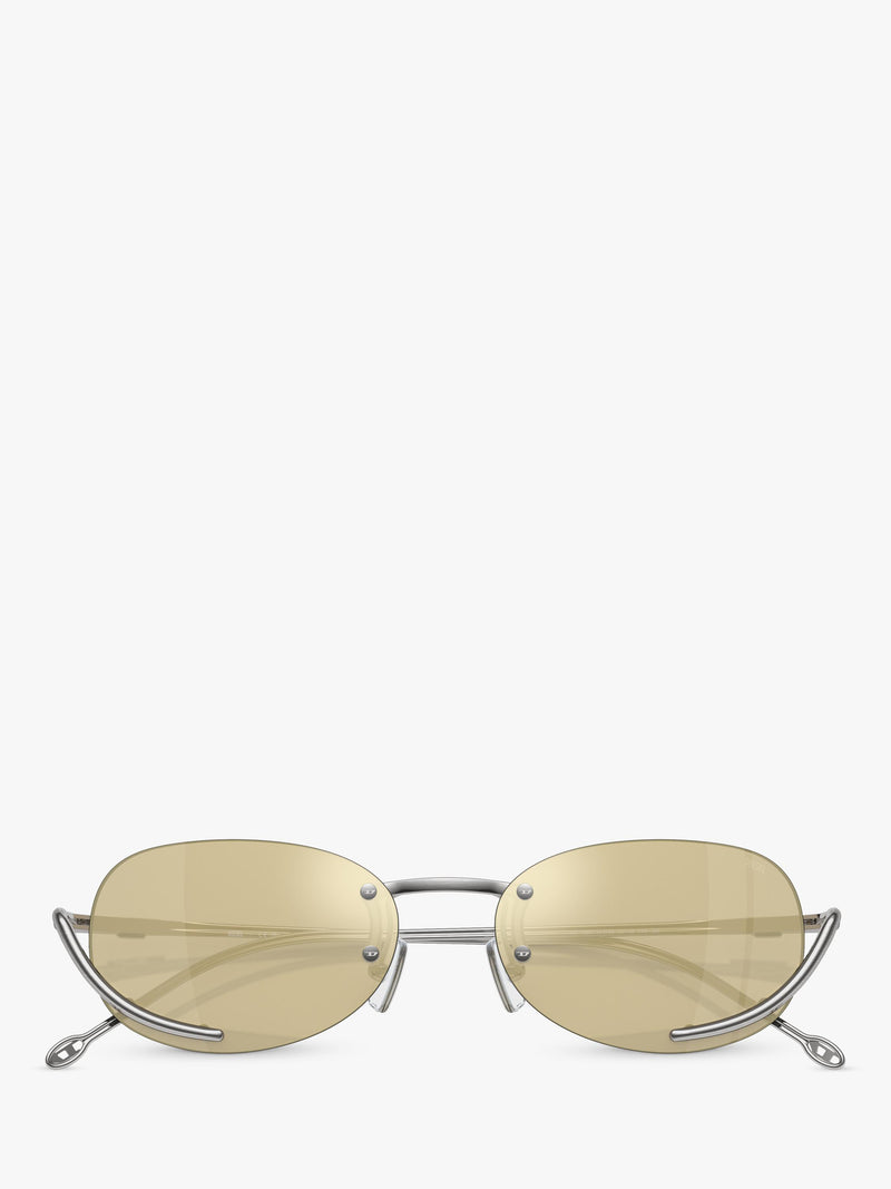 Diesel oval sunglasses in gold, imported from the UK
