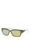 Diesel rectangular sunglasses with gradient tinted lenses and brown frame - British product
