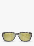 Diesel rectangular sunglasses with gradient tinted lenses and brown frame - British product