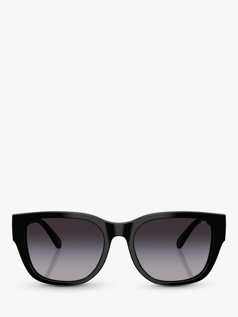 Diesel unisex square sunglasses black, imported from the UK