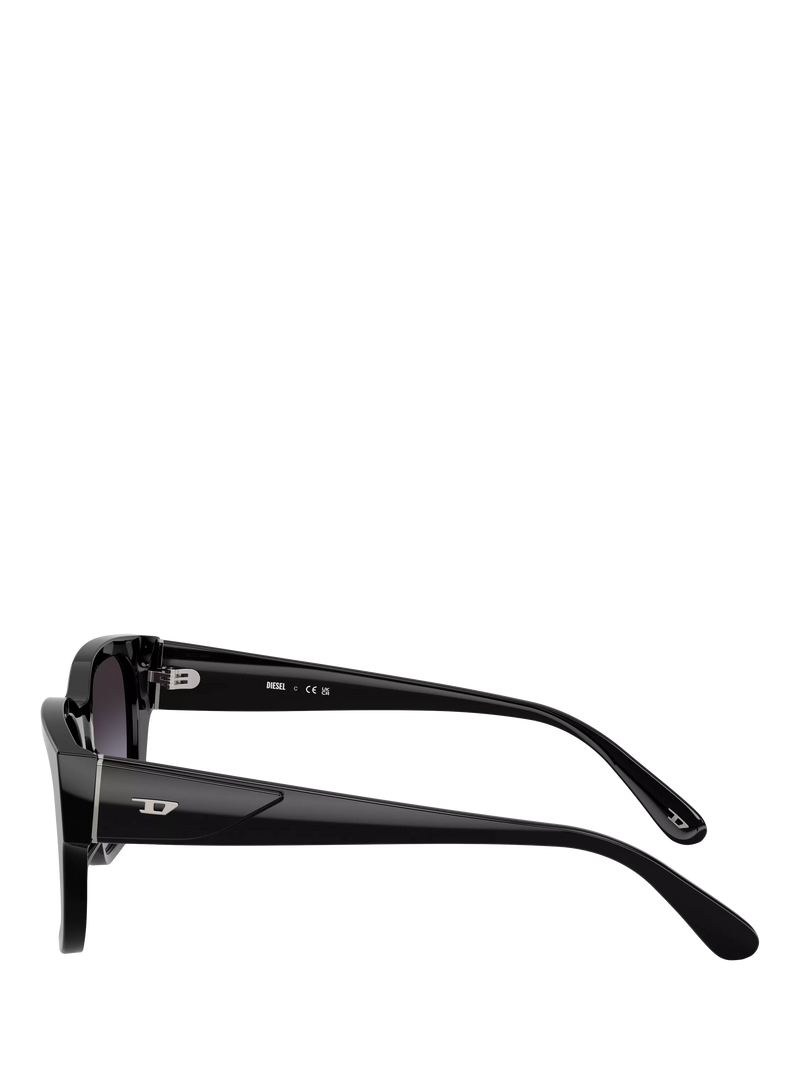 Diesel unisex square sunglasses black, imported from the UK