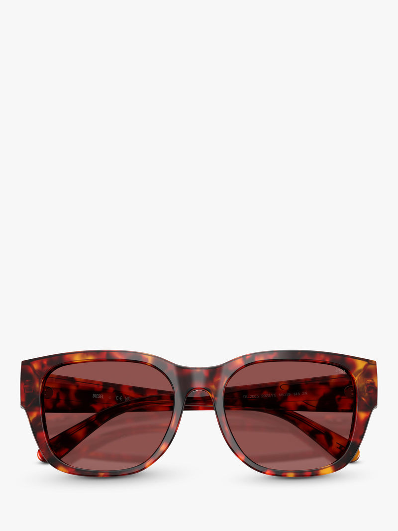 Diesel square sunglasses brown 53mm lens (British brand)