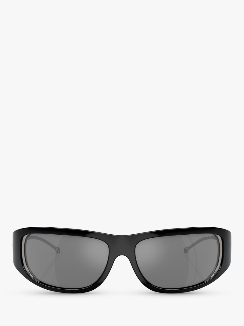 Diesel DL3001 wrap sunglasses black grey, imported from the UK
