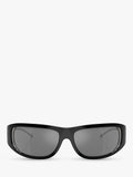 Diesel DL3001 wrap sunglasses black grey, imported from the UK