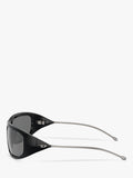 Diesel DL3001 wrap sunglasses black grey, imported from the UK