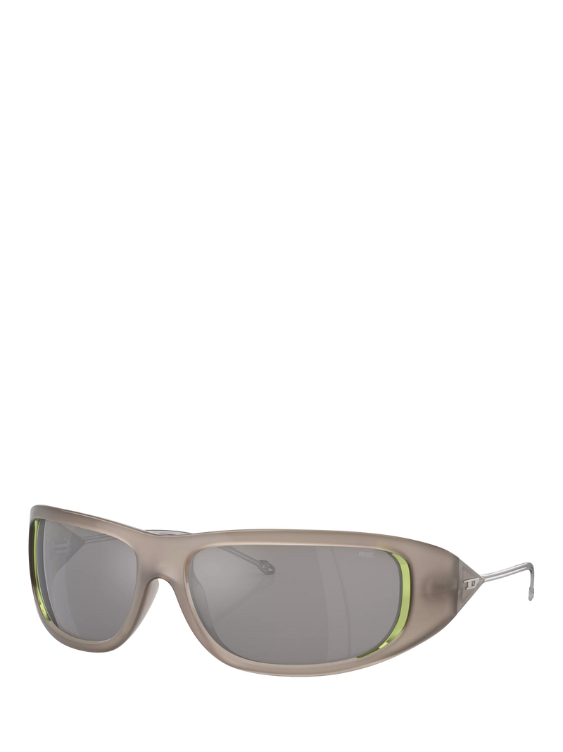Diesel DL3001 wrap sunglasses in grey - British product